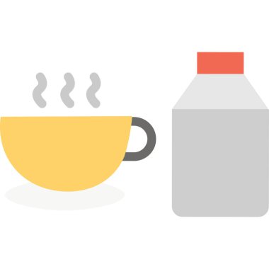 Basit vektör illüstrasyon kahve