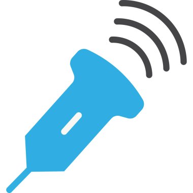 Basit vektör illüstrasyon ultrasonu dolduruldu