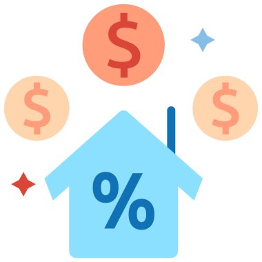 Basit vektör çizimi ev kavramı