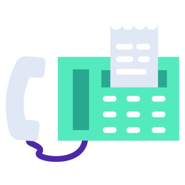 Basit vektör illüstrasyon faksı