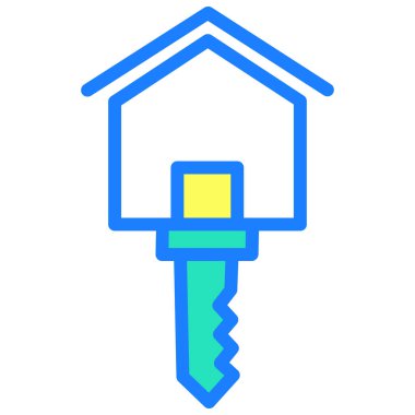 Basit vektör çizimi ev kavramı