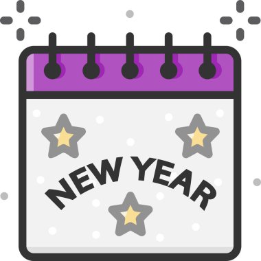 Basit vektör illüstrasyon Takvimi