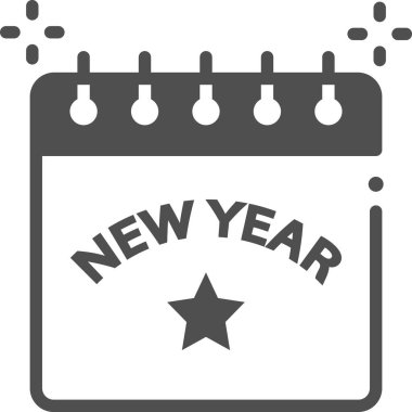 Basit vektör illüstrasyon Takvimi