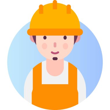 Basit vektör illüstrasyon marangozu