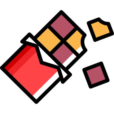 Basit vektör çizimi çikolatası