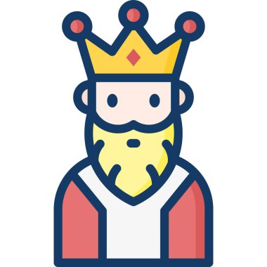 Basit vektör illüstrasyon kralı