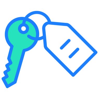 Basit vektör illüstrasyon anahtarı