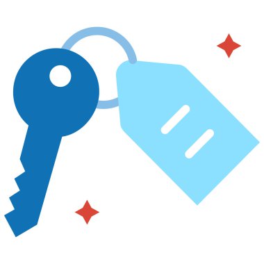 Basit vektör illüstrasyon anahtarı