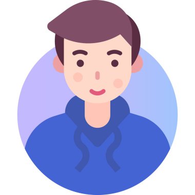 Basit vektör illüstrasyon adamı