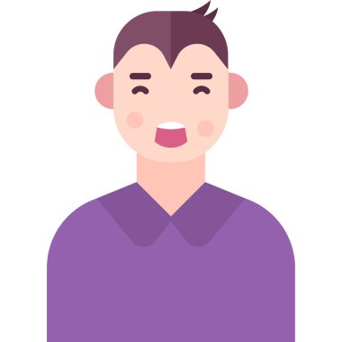 Basit vektör illüstrasyon adamı