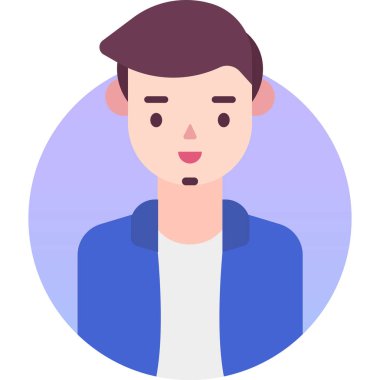 Basit vektör illüstrasyon adamı