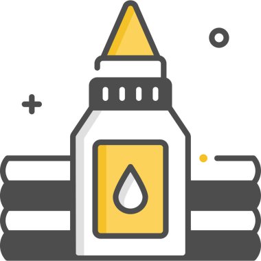 Basit vektör illüstrasyon yapıştırıcısı