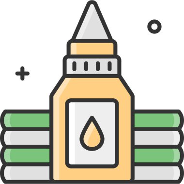 Basit vektör illüstrasyon yapıştırıcısı