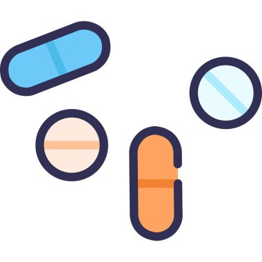 Basit vektör çizim hapları