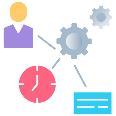 Basit vektör illüstrasyon yönetimi