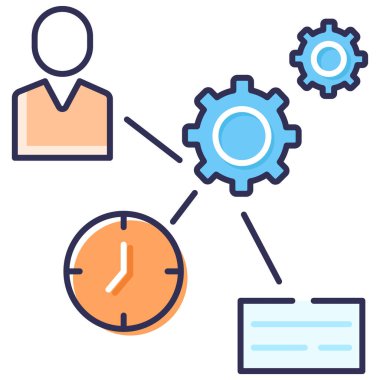 Basit vektör illüstrasyon yönetimi