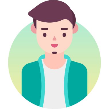 Basit vektör illüstrasyon adamı