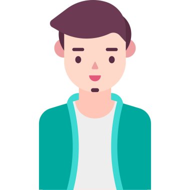 Basit vektör illüstrasyon adamı