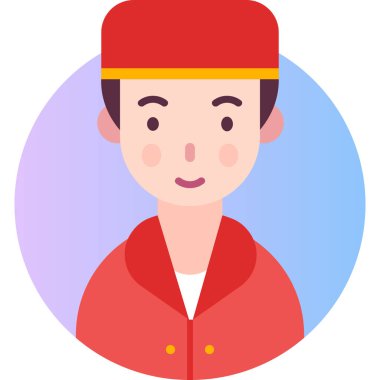 Basit vektör illüstrasyon çocuğu