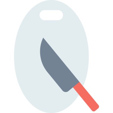 Basit vektör illüstrasyon kesme tahtası