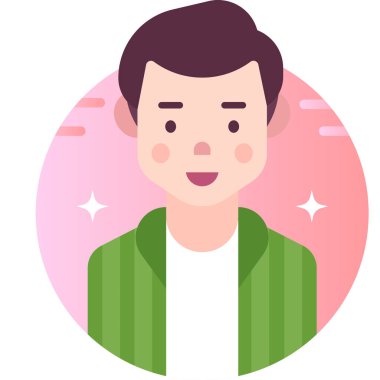 Basit vektör illüstrasyon adamı