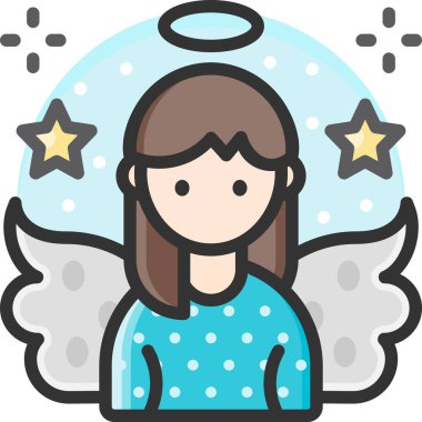 Basit vektör çizim meleği