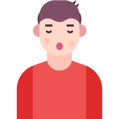 Basit vektör illüstrasyon adamı