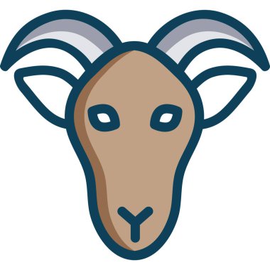 Basit vektör illüstrasyon keçisi 