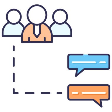 Basit vektör illüstrasyon Forumu