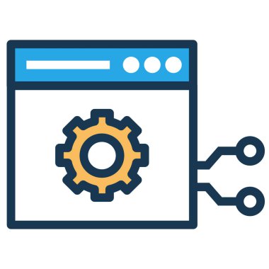 Basit vektör illüstrasyon uzaktan test