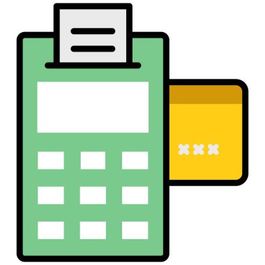 Basit vektör çizim slot makinesi