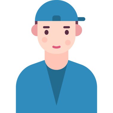 Basit vektör illüstrasyon adamı