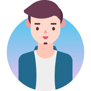 Basit vektör illüstrasyon adamı