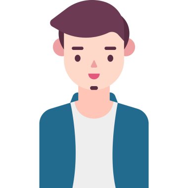 Basit vektör illüstrasyon adamı