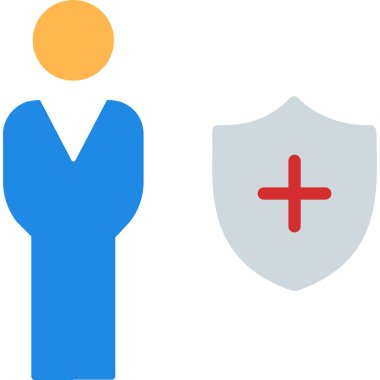 Basit vektör illüstrasyon sağlık sigortası