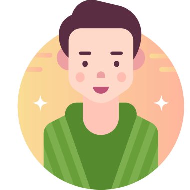 Basit vektör illüstrasyon adamı