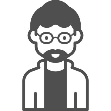 Basit vektör illüstrasyon adamı