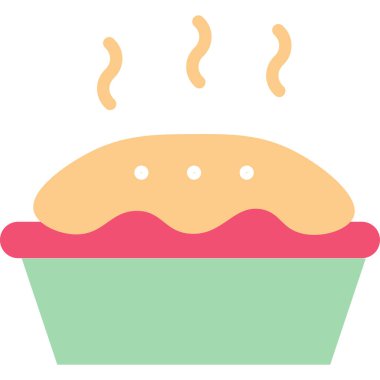 tatlı kek vektör illüstrasyonu 