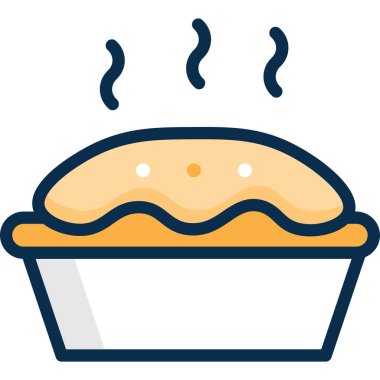 tatlı kek vektör illüstrasyonu 