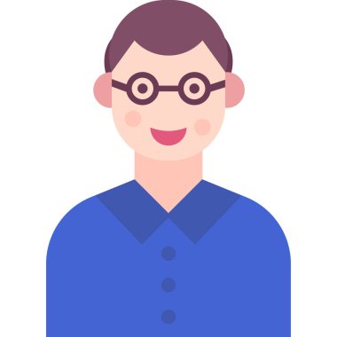 Basit vektör illüstrasyon adamı