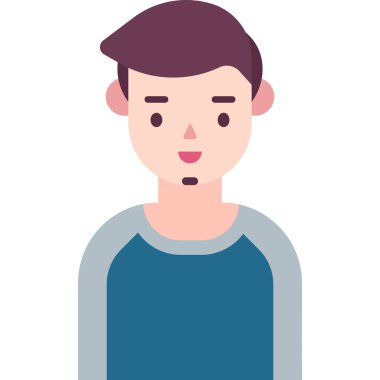 Basit vektör illüstrasyon adamı