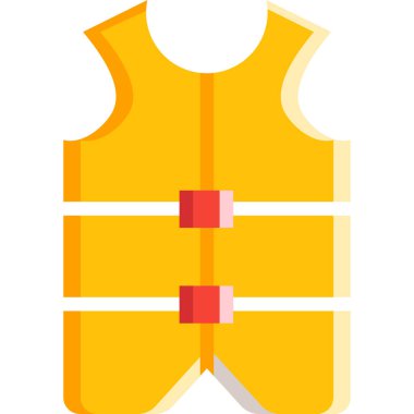 Basit vektör illüstrasyon can yeleği