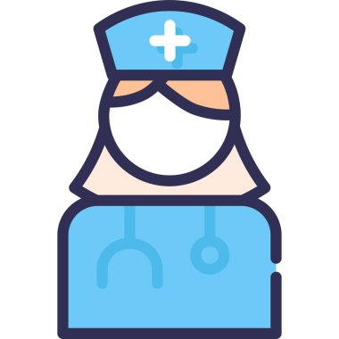 Basit vektör çizimi hemşiresi 