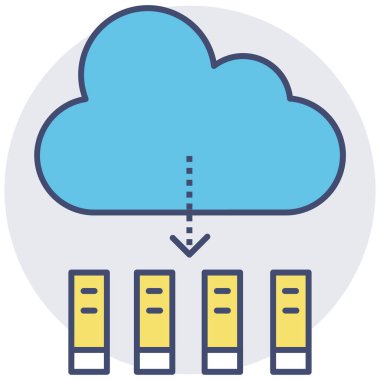 Basit vektör çizimi ev kavramı