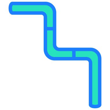 Basit vektör illüstrasyon boru hattı