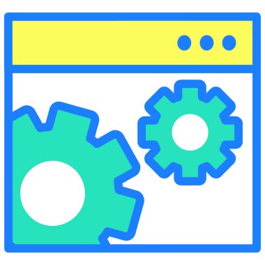 Basit vektör illüstrasyon seosu