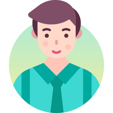 Basit vektör illüstrasyon adamı