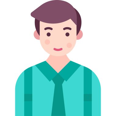 Basit vektör illüstrasyon adamı