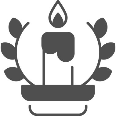 Basit vektör illüstrasyon mumu