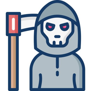 Basit vektör illüstrasyon ölüm meleği.